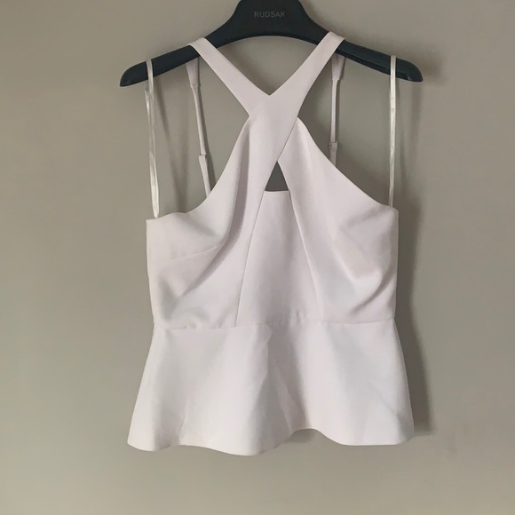 BCBG optic white halter top size M - Picture 1 of 4